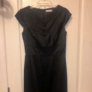 Black Calvin Klein silk material dress